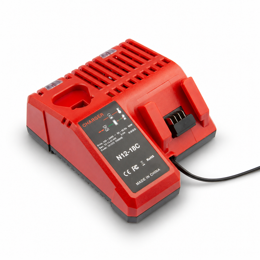 M12 & M18 Compatible Fast Charger — Fits Milwaukee Batteries