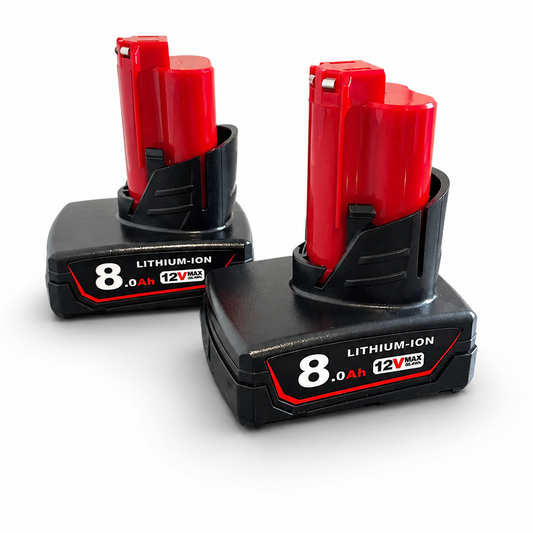 M12 Compatible 12V 8.0Ah Lithium Battery — Built for Milwaukee Tools